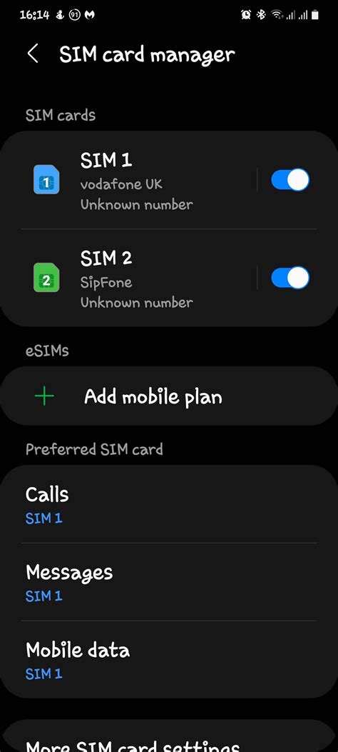 samsung smart card manager|sim card manager missing.